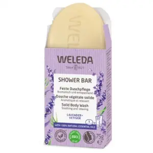 Comparateur de prix : Weleda Shower Bar Douche Végétale Solide Lavander & Vétivier Bio 75g