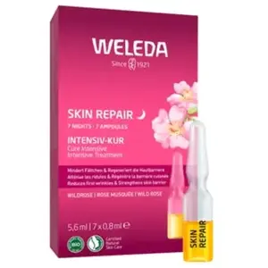 Comparateur de prix : Weleda Wild rose cure intense pour les premières rides 7x0,8 ml
