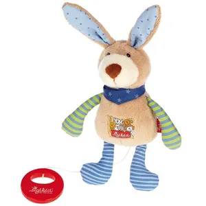 Comparateur de prix : sigikid, Garçon, Peluche Musicale, Lapin, Bleu/Vert, 40356