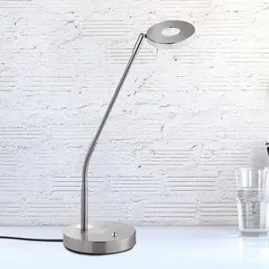 Honsel 50062 Lampe de Table, Nickelfarben pas cher