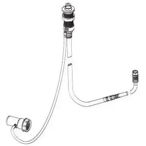 KALDEWEI Guide de flexible avec flexible de douche 8880, avec chaînette retractable, 689720200999, pas cher