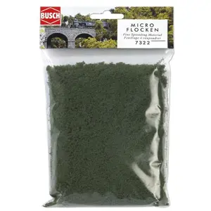 Comparateur de prix : Busch Modélisme : Matériel de flocage : Végétation - Micro-mousse vert moyen