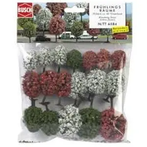 18 spring trees - Busch Trains miniatures : décors  pas cher