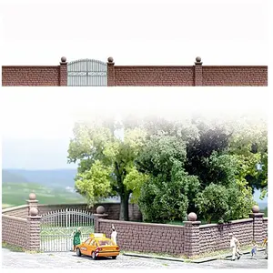 Comparateur de prix : Busch 6014 Stone Wall with Metal gate HO Scenery Scale Model Scenery