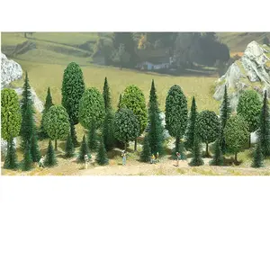 Modélisme : Végétation - Assortiment de 35 arbres et sapins Busch-BUE6490 pas cher