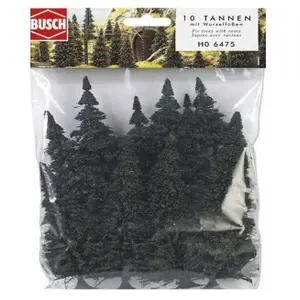 Comparateur de prix : Busch Modélisme : Végétation - Lot de sapins argentés