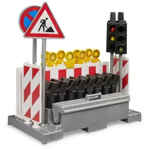 Accessoires de chantier : feux, panneaux, barrières Bruder-62009 pas cher