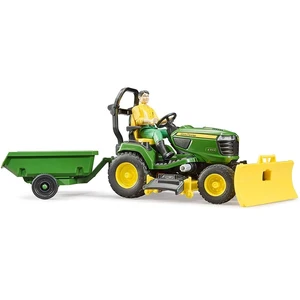 Comparateur de prix : Goobay Bruder Bruder Coffret Bworld John Deere Tracteur A Gazon Avec Remorque, Jardinier