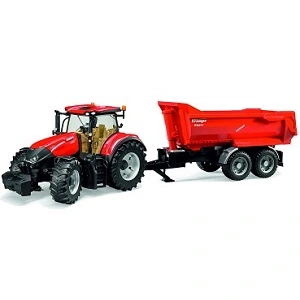 Bruder tracteur Case IH Optum 300 CVX avec remorque Krampe - Bruder 3199 - 03199 Bruder pas cher