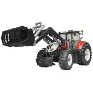 Comparateur de prix : Tracteur STEYR 6300 Terrus CVT avec fourche - BRUDER - Echelle 1:16e - 44,5 cm