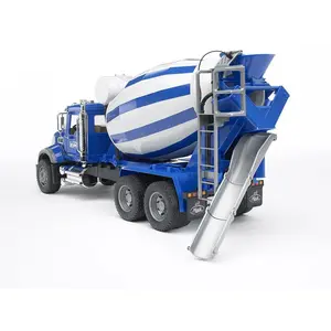 Comparateur de prix : Camion toupie à beton BRUDER MACK Granite Série Super Pro - Bleu - 65 cm