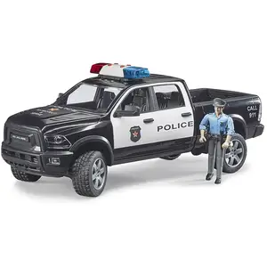 Comparateur de prix : Jeux de voiture - RAM 2500 Camion de police avec policier Bruder TU