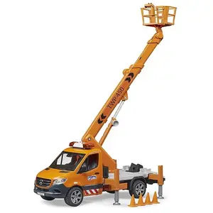 Comparateur de prix : Bruder MB Sprinter avec plateforme de travail et module son + lumière