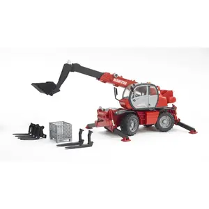 Comparateur de prix : Bruder - 2129 - Manitou télescopique MRT 2150 avec accessoires