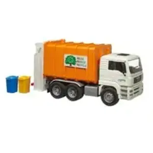Miniature Camion à ordures Man Tga avec 2 Poubelles Bruder Multicolore