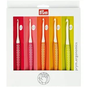 Jeu de 5 Crochets Ergonomics en plastique N° 3,5 à 6 - Prym(...) - Multicolore