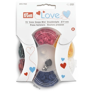 Comparateur de prix : Prym Boutons pression « Color Snaps Mini » boîte 12 x 6 couleurs -(...) - Multicolore