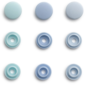 Comparateur de prix : Prym Bouton-pression Color Snaps Mini Rond 9 mm 36 pcs Bleu clair
