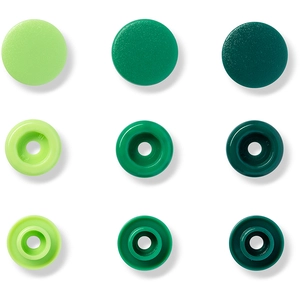 Prym Bouton-pression Color Snaps 12,4 mm 30 pcs Rond Trio de VertVendu paramazon