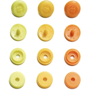 Prym Bouton-pression Color Snaps Mini Aspect couture 9 mm 36 pcs Jaune