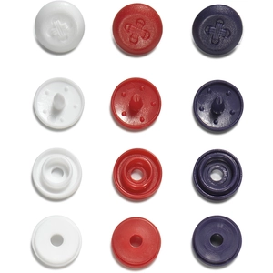 Comparateur de prix : Prym 393603 Love Color Snaps Mini bouton pression Blanc/rouge 9 mm