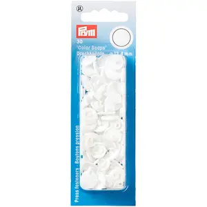 Comparateur de prix : Bouton pression - PRYM - Rond Blanc - 12,4 mm - Lot de 30 pcs - Couture facile