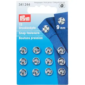 Comparateur de prix : Prym - Bouton pression Prym à coudre - 9 mm argenté - 12 pcs