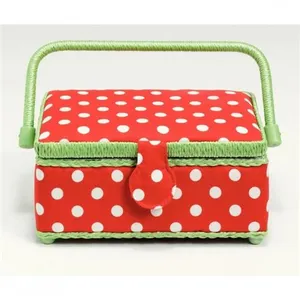 Coffret à couture Polka rouge taille moyenne - Prym(...) -