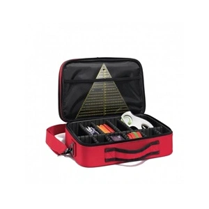 Prym Nähkoffer Deluxe S Coffret, Polyamide, Rouge, 34 x 24 x 11,5 cm