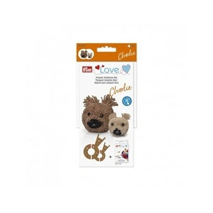 Prym Amour Pompon Modèle Ours Charlie, Blanc, 5 x 5 x 3 cm