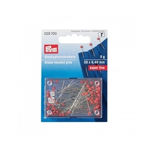 Prym Ep. tête de verre 35x0,40mm arg.rouge - 29700