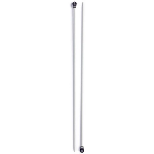 Prym 191476-1 Tricot Aiguille, Aluminium, Argent, Un Taille, Set de 2 Pièces