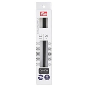 Prym Aiguilles à tricoter Noir 2 mm