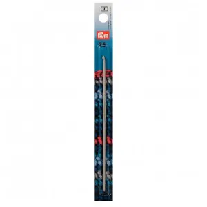 Non communiqué Prym 195136 Crochets pour Laine, Partie Plate alu Gris-Perle 14cm 2,50mm