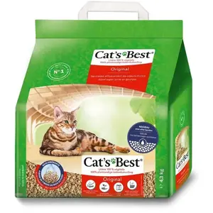 Comparateur de prix : Litière - Cat's Best - Oko - 4,5 kg - Végétale - Agglomérante