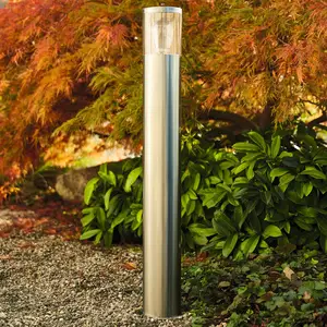 Heitronic Borne lumineuse en acier inoxydable Naxos pas cher