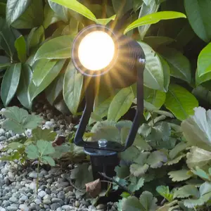Comparateur de prix : Heitronic PASAS 500031 Projecteur LED extérieur 6 W blanc chaud anthracite