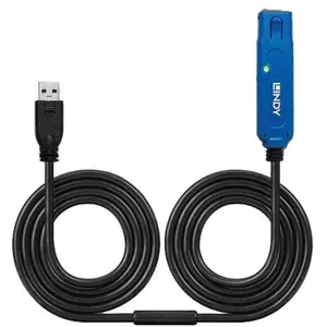Comparateur de prix : Lindy 43229 câble USB USB 3.2 Gen 1 (3.1 Gen 1) 15 m USB A Noir