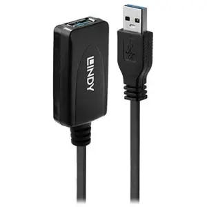 Comparateur de prix : Lindy 43155 câble USB USB 3.2 Gen 1 (3.1 Gen 1) 5 m USB A Noir