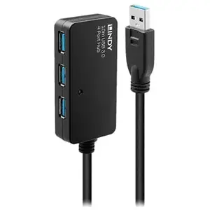 Comparateur de prix : Lindy Rallonge active USB 3.0 Pro 10m avec Hub 4 ports