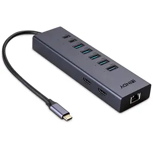 Comparateur de prix : Station d'accueil Nomade USB C HDMI 2x4K pour pc Portable et Charge 100W de Lindy