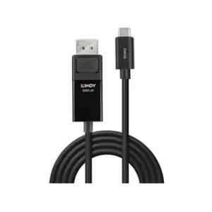 LINDY Câble Adaptateur USB Type C vers DisplayPort 1.4 avec HDR, 2m