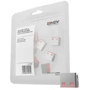 LINDY Bloqueurs de ports USB - 10 pièces - Rouge pas cher