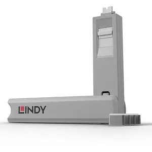 Comparateur de prix : LINDY Kit bloqueur de port USB Type C avec clé et 4 verrous, blanc