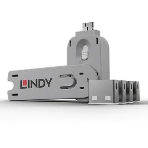 Comparateur de prix : Clé USB et 4 bloqueurs de ports USB - LINDY - Blanc - 4 Go - 32 Go - USB 2.0