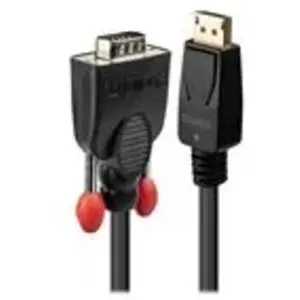 Lindy 41940.0 Câble convertisseur DisplayPort vers VGA 0,5 m Noir pas cher