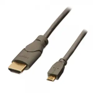 Lindy 0.5m HDMI - USB 2.0 Micro B M/M 0,5 m Micro USB Noir, AnthraciteVendu parkaufland