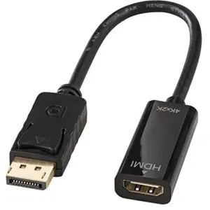 Comparateur de prix : Adaptateur - LINDY - DisplayPort vers HDMI - UHD 4K - 15cm - Passif