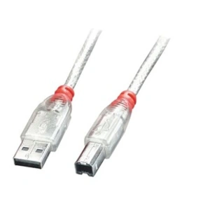 Comparateur de prix : Câble usb usb 2.0 usb-a mâle, usb-b mâle 2.00 m transparent 41753 - Lindy