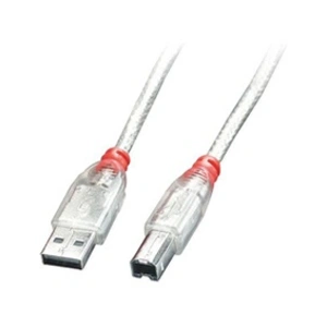 Lindy - Câble usb usb 2.0 usb-a mâle, usb-b mâle 0.20 m transparent 41750 C231791 pas cher